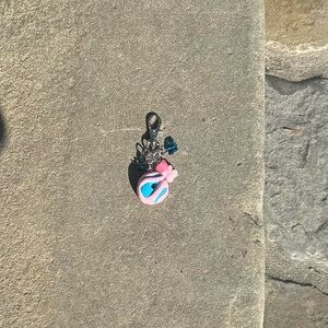 Cotton Candy Donut Keychain